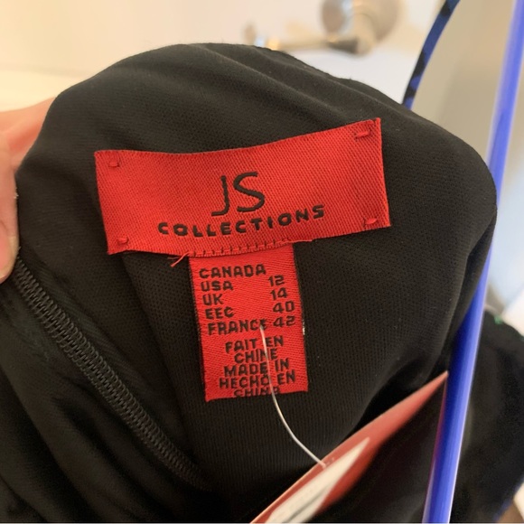 JS Collections Multi Color Spaghetti Strap Cocktail Dress - Picture 5 of 9